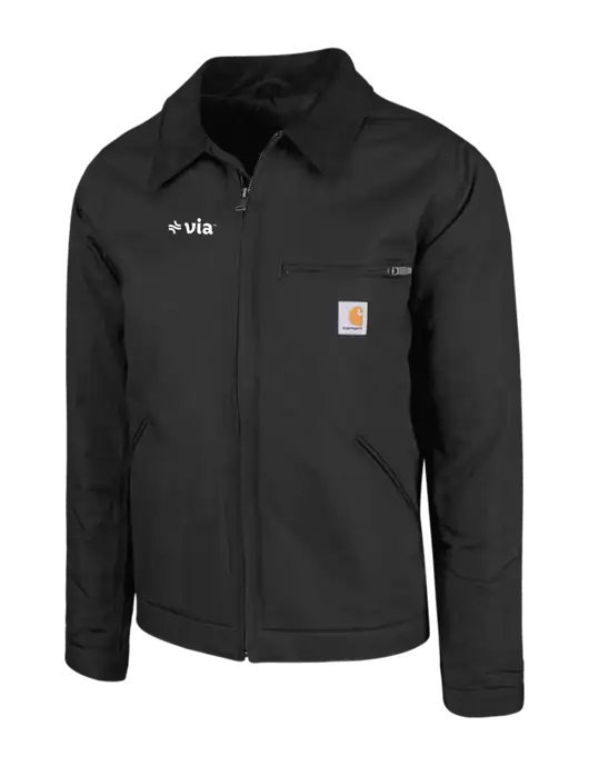 Carhartt Black Duck Detroit Jacket w/Via Logo