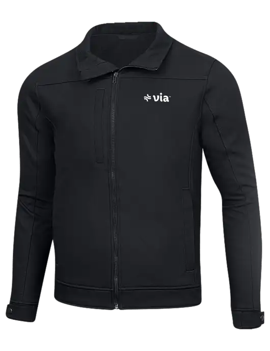 Cornerstone Charcoal Duck Bonded Soft Shell Jacket w/Via Logo