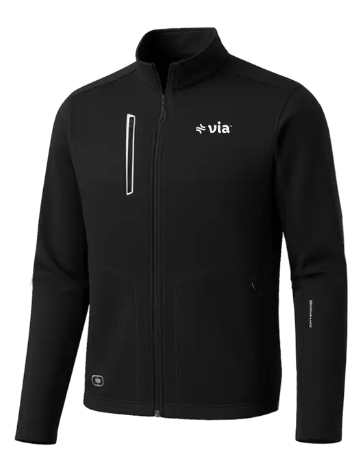 OGIO Blacktop Endurance Fulcrum Full-Zip w/Via Logo