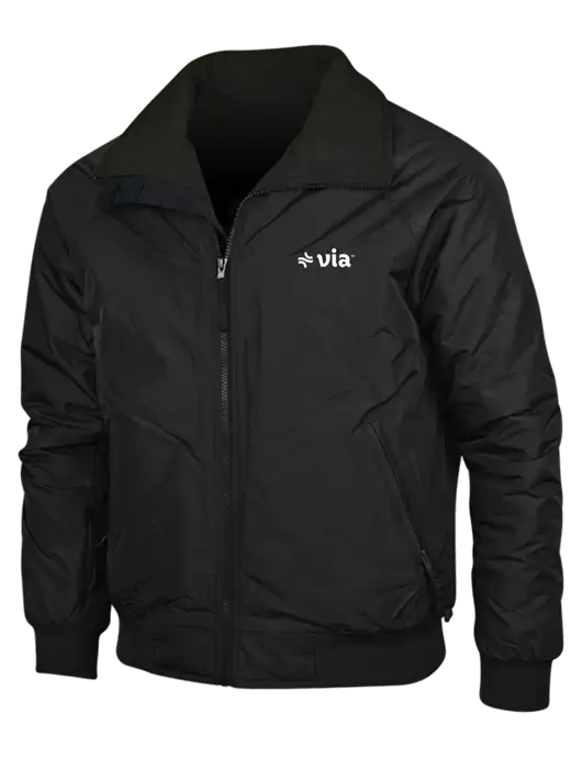 True Black/True Black Classic Challenger Jacket w/Via Logo