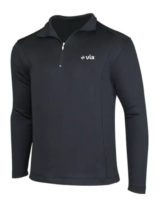 NIKE Black Sport Cover-Up w/Via Logo