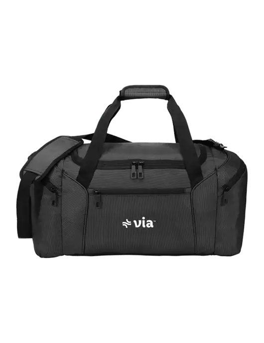 Slim & Lite Dark Grey Duffel    w/Via Logo